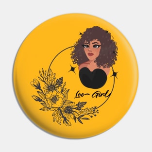 Leo Girl Pin