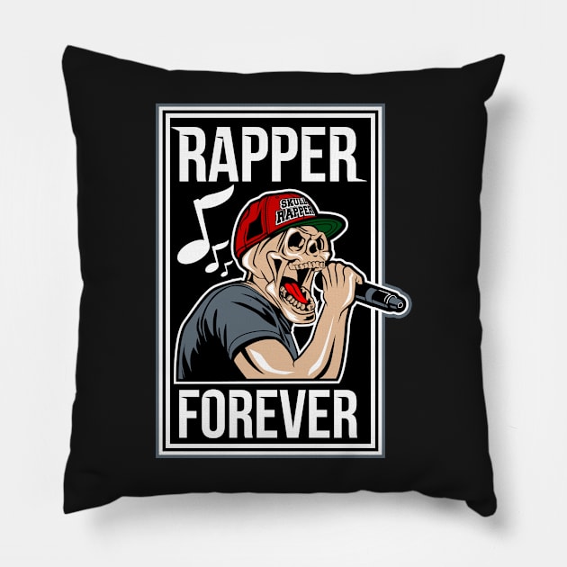 Rapper Forever Pillow by D3monic