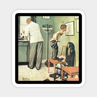 Before The Shot 1958 - Norman Rockwell Magnet