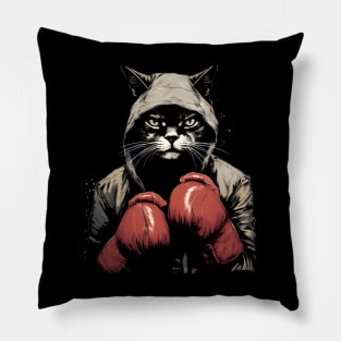 Cat as a Boxer Pillow