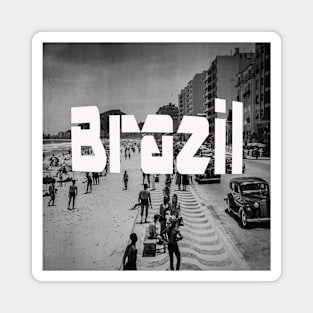 Brazil Copacabana 1940s Magnet