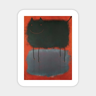 Black cat by Mark Rothko Magnet