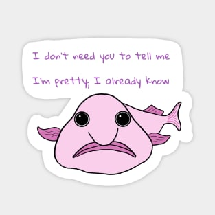 Confident Blobfish Magnet