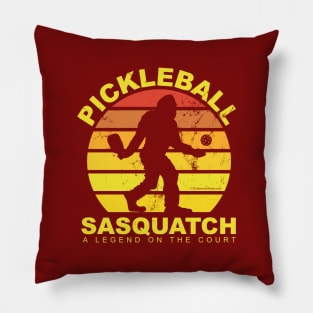Pickleball Sasquatch - A Legend on the Court - On Dark Pillow