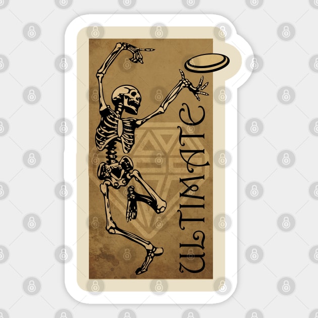 Ultimate Frisbee' Sticker