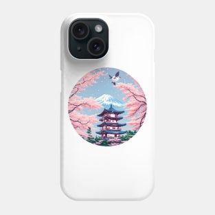 Japanese House by the Mountain Phone Case