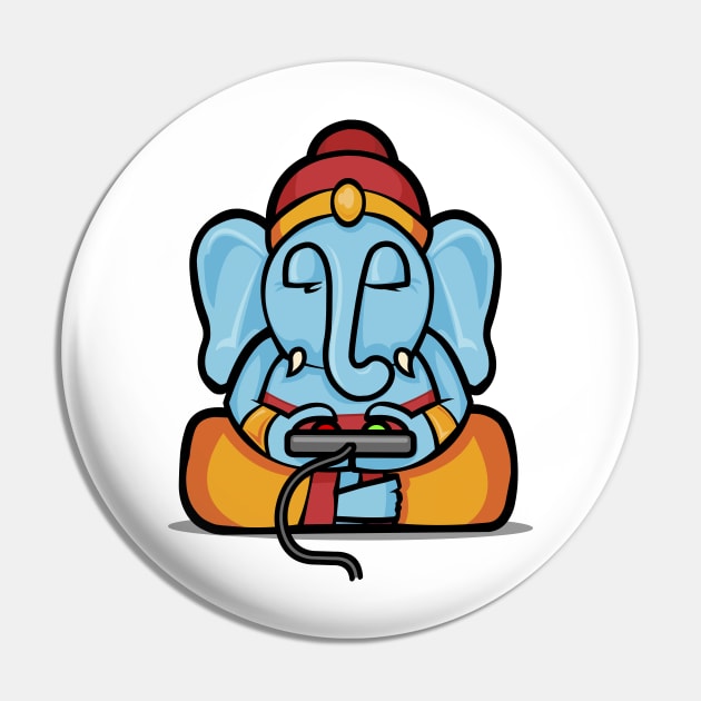 Ganesha plays video games Pin by VizRad