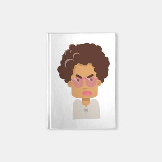 Boy with Glasses Emoji Funny Nursery Cartoon Drawing Design