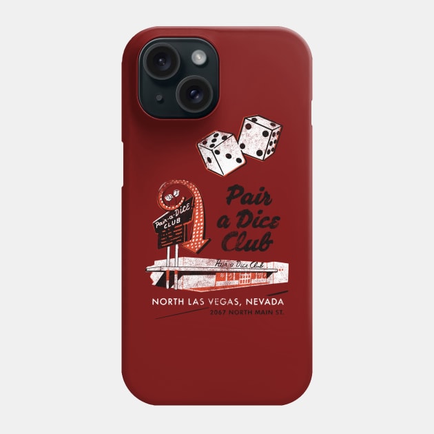 Vintage Par-A-Dice Club Casino Las Vegas Phone Case by StudioPM71