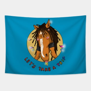 THE TRIPPY HORSE Tapestry