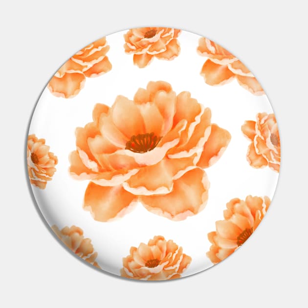 Orange Rose Decor Pin by merchonly4you