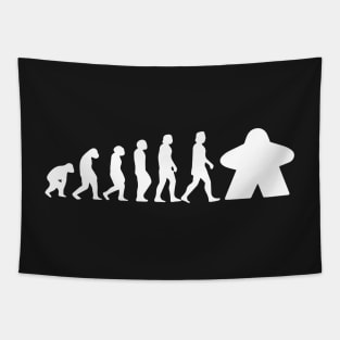 Meeple Evolution Board Game Graphic - Tabletop Gaming Tapestry