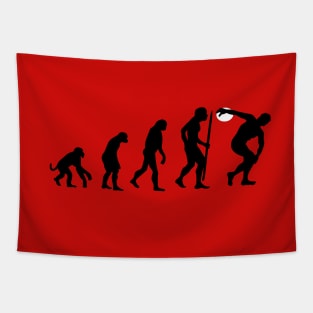 Evolution discus throw Discobolus discus thrower Tapestry