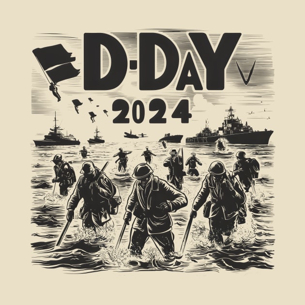 D Day 2024 Vintage by Starart Designs