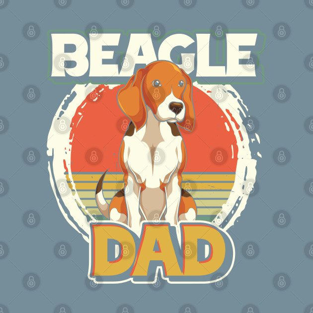 Discover Dog Owner Dog Dad Fathers Day Retro Beagle - Beagle - T-Shirt