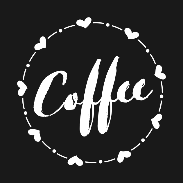 Coffee Heartbeat Shirt by ONEWORDSHIRT