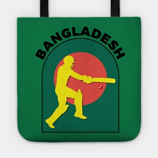 Bangladesh Cricket Batsman Bangladesh Flag Tote