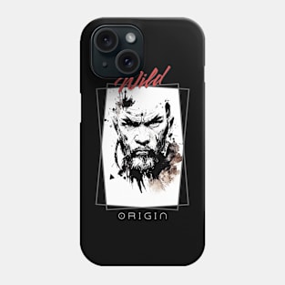 Warrior Man Wild Nature Free Spirit Art Brush Painting Phone Case