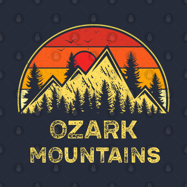 Vintage Ozark Mountains Arkansas AR Hiking Mountains Nature - Ozark Mountains - Phone Case