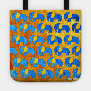 Celestial boho Gold elephant ecopop Tote