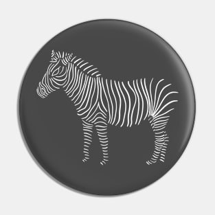 White zebra lines Pin