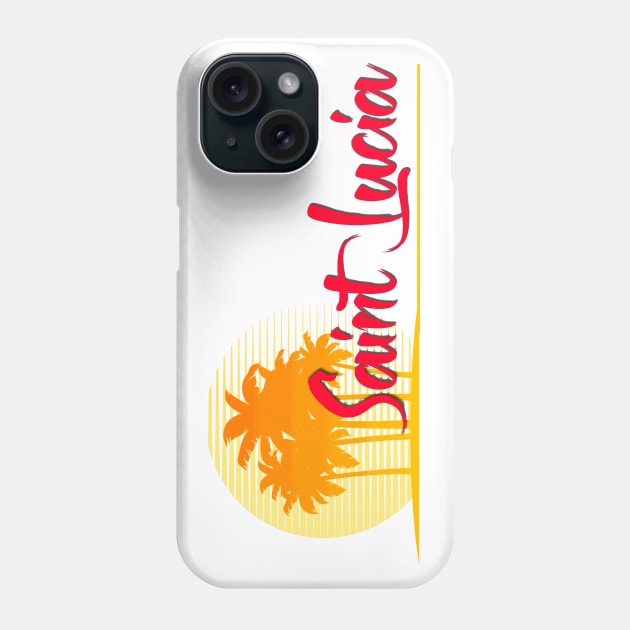 Life's a Beach: Saint Lucia Phone Case by Naves