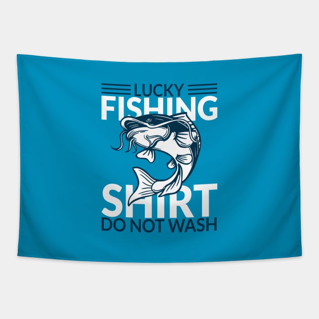 Lucky Fishing Catfish Shirt Do Not Wash Tapestry by Acid_rain