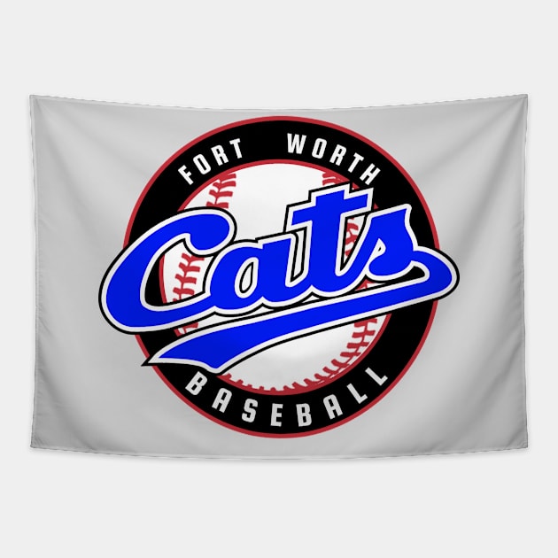 Original Fort Worth Cats United League Baseball 2004 Tapestry by LocalZonly