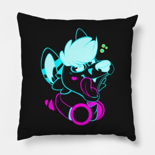 Neon Kjisu Furry Head Pillow