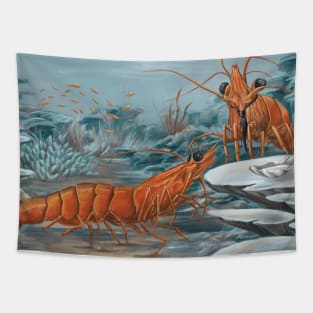 Shrimp date Tapestry