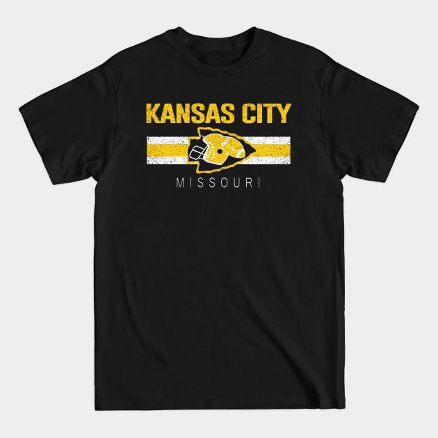 Disover Vintage Kansas City KC Retro Football At Sunday Game Day - Kansas City Chiefs - T-Shirt