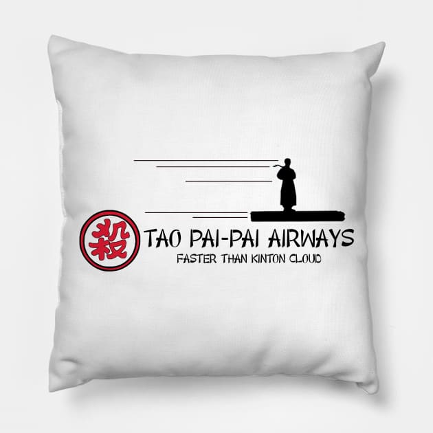 Tao Pai Pai Airways Pillow by txesky