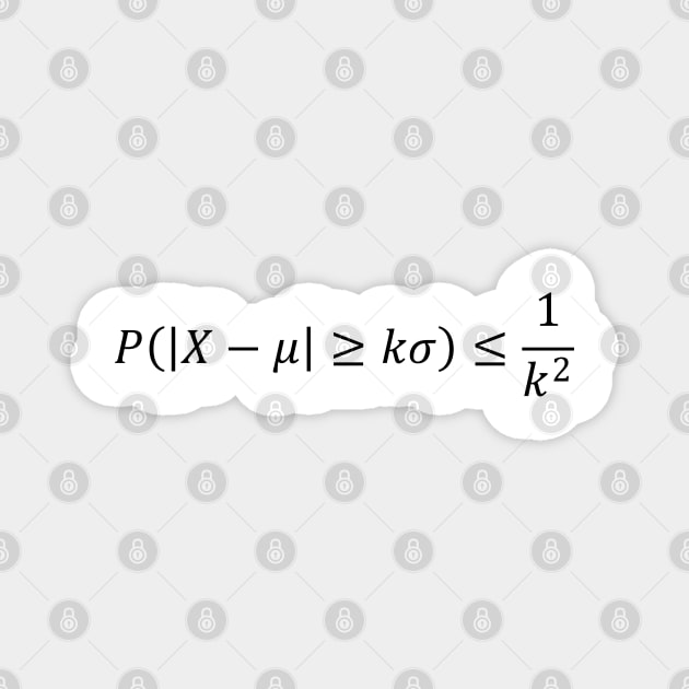 Chebyshev's Inequality Of Probability Theory Magnet by ScienceCorner