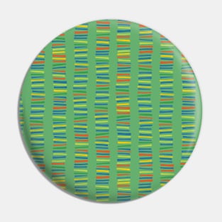 Vertical Kids Stripes Green Pin