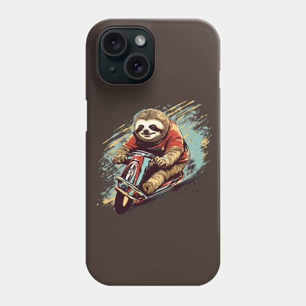 Sloth Racing Phone Case by Daniac's store