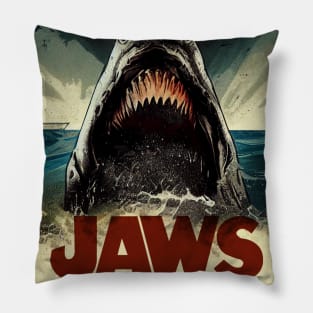 Jaws Movie Poster Pillow