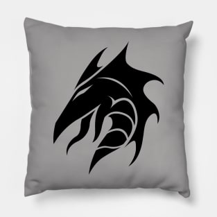 Iconic Laviathan in Black Pillow