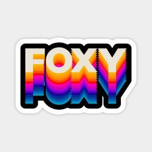 4 Letter Words - Foxy Magnet