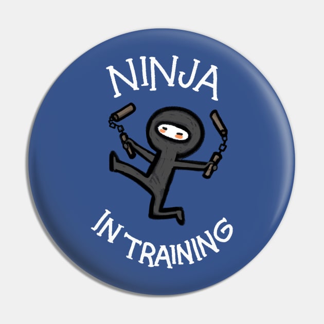 Ninja in Training Pin by Queenmob