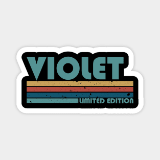 Proud Limited Edition Violet Name Personalized Retro Styles Magnet