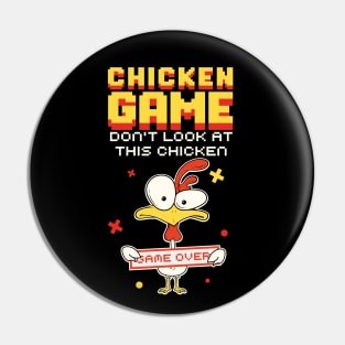 Chicken Game Farmer Animal Lover Pin