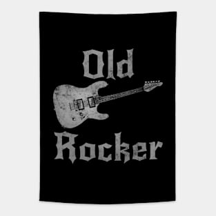 Old Rocker, Electric Guitar Father's Day Retirement Musician Funny Tapestry