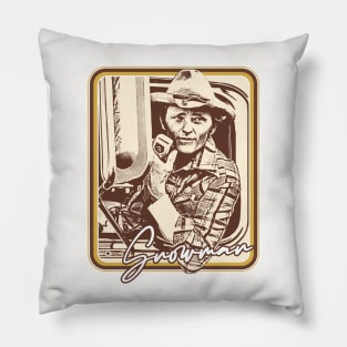 Snowman - Smokey & The Bandit - Retro Fan Art Pillow