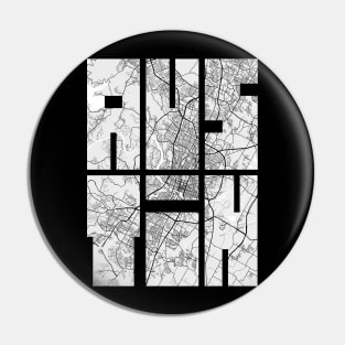 Austin, Texas, USA City Map Typography - Light Pin