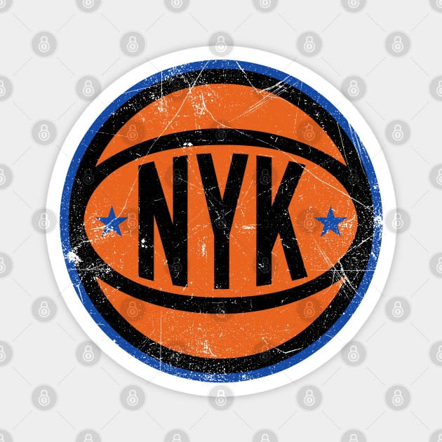 NYK Retro Ball - Black Magnet by KFig21