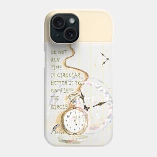 CIRCULAR TIME OLD YELLOW Phone Case