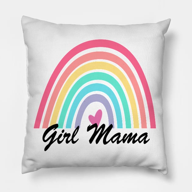 girl mama Pillow by bloatbangbang