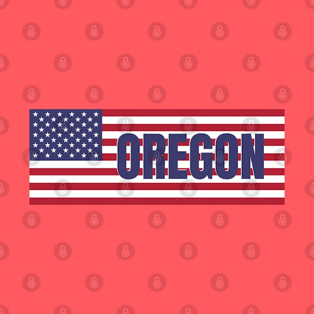 Oregon State in American Flag by aybe7elf