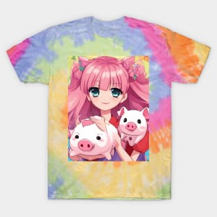 NEW WITH TAG Printed Knit T shirt by Roblox ~ White PIGGY Has awoken