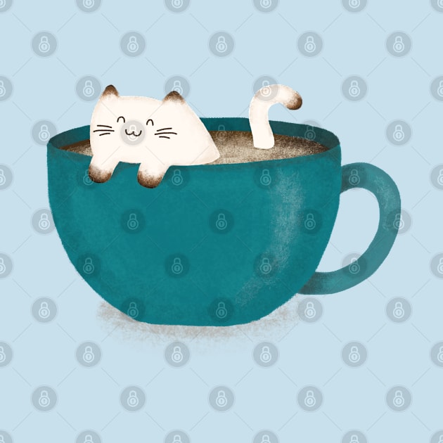 Latte Kitty by LesliePress